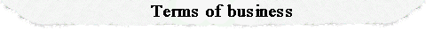 Terms of business banner